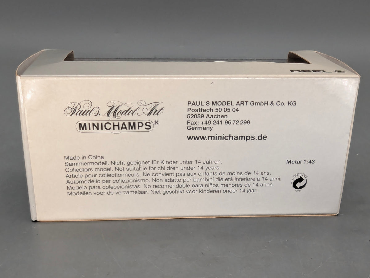 Modellautos 1:43 Minichamps Opel Vivaro Silber mit Dealer OVP