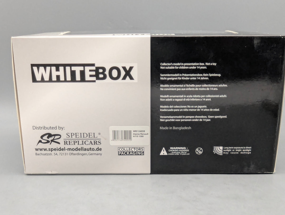 Modellautos 1:24 Whitebox WB 124058 Alpine Renault A110 1300 Metallic Blau OVP