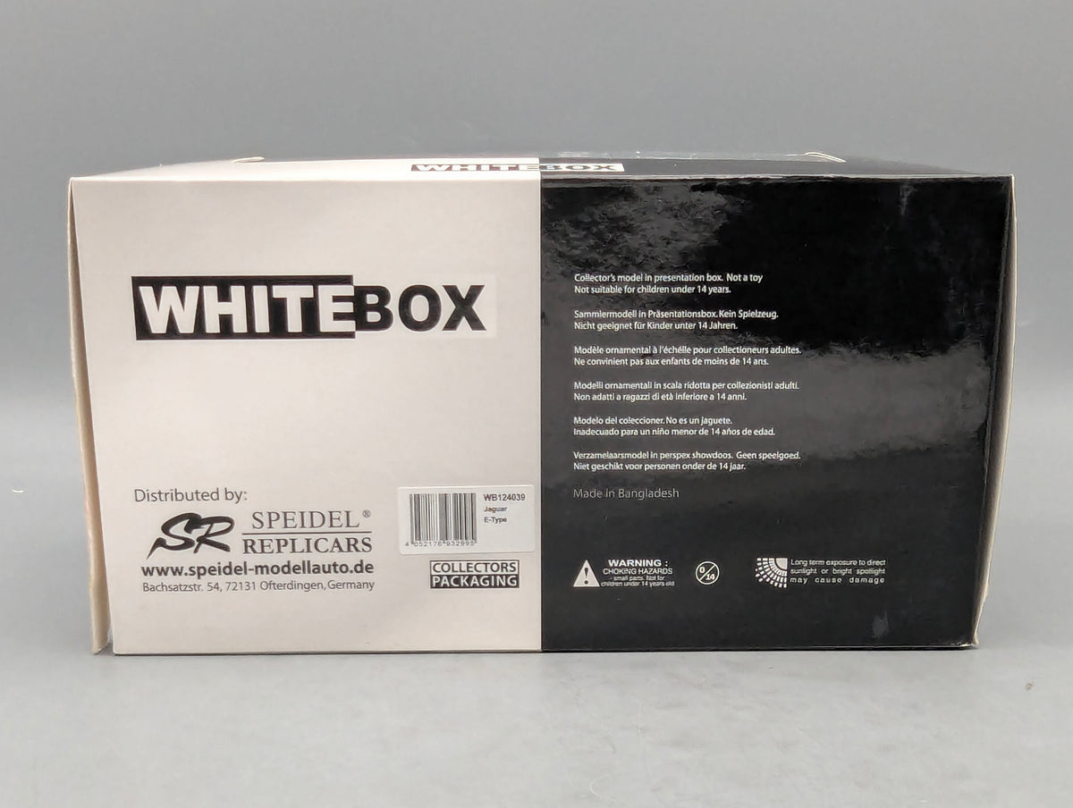 Modellautos 1:24 Whitebox WB 124039 Jaguar E-Type Metallic Blau OVP