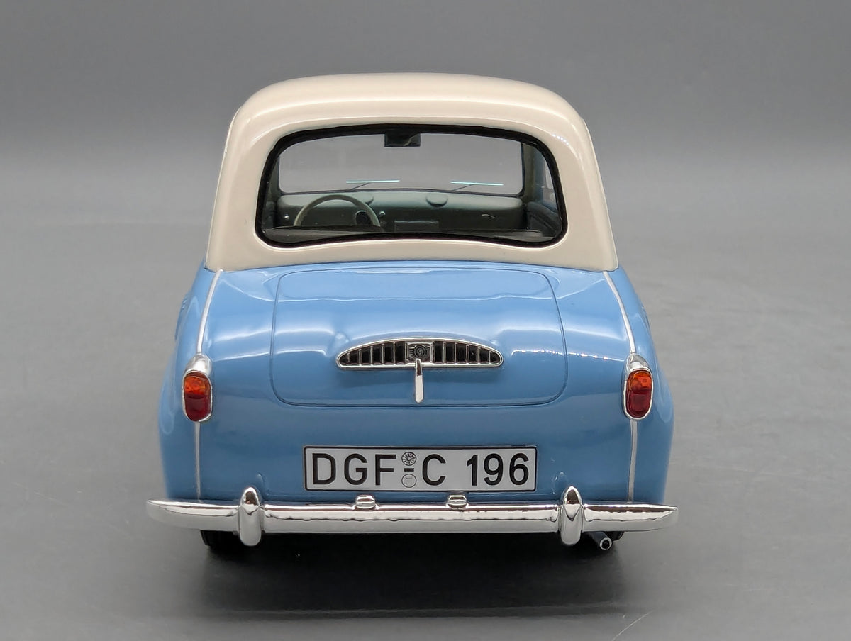 Modellautos 1:18 Schuco Pro.R18 Goggomobil Limousine Hellblau Weiß mit OVP