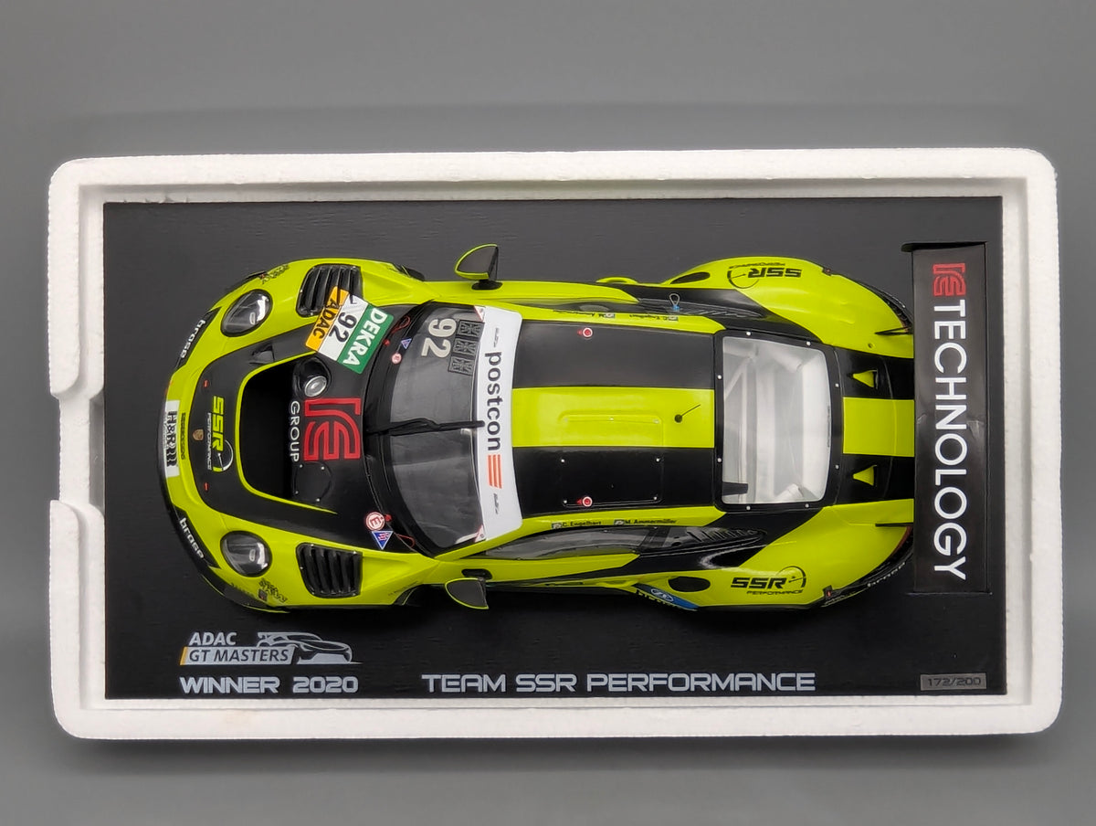 Modellautos 1:18 Spark Porsche 911 GT3 R WINNER GT Masters 2020 #92 mit OVP
