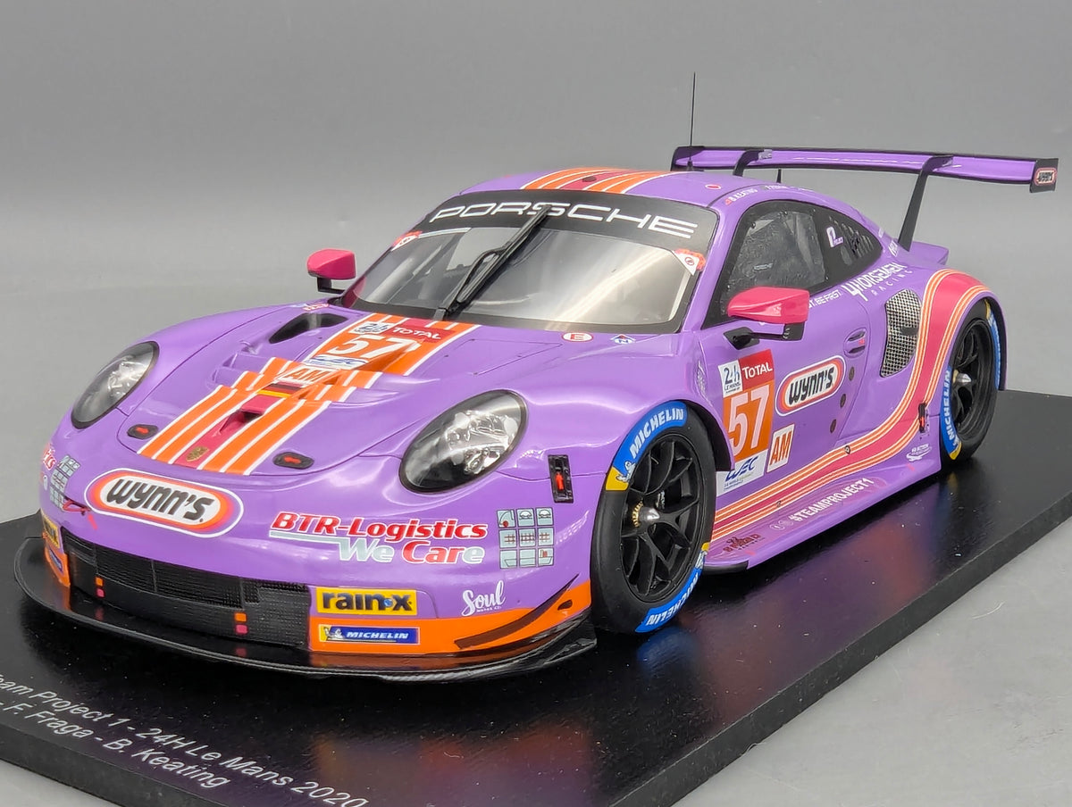 Modellautos 1:18 Spark Porsche 911 RSR 24h Le Mans 2020 #57 mit OVP