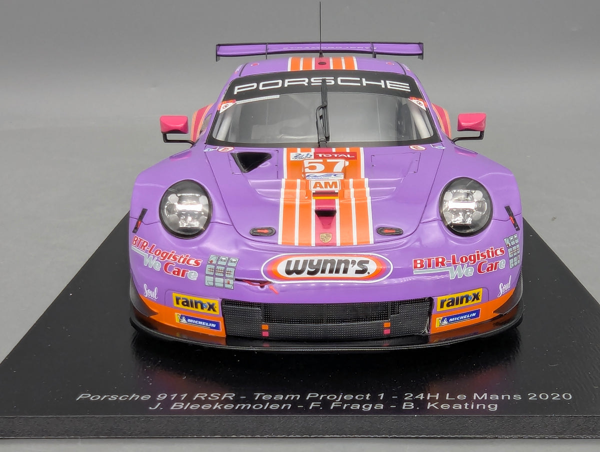Modellautos 1:18 Spark Porsche 911 RSR 24h Le Mans 2020 #57 mit OVP