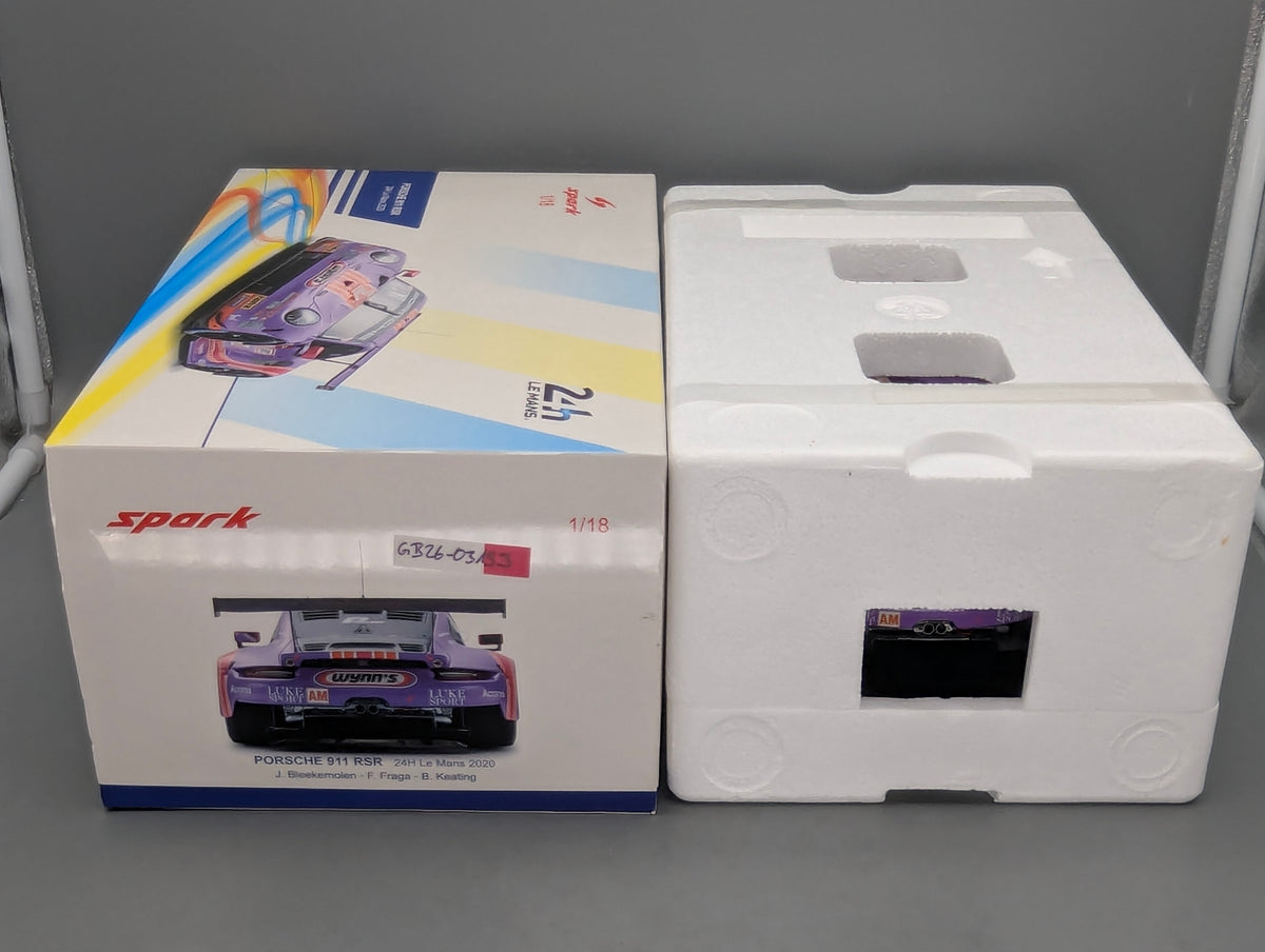 Modellautos 1:18 Spark Porsche 911 RSR 24h Le Mans 2020 #57 mit OVP