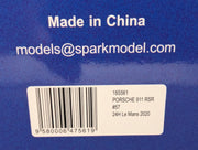 Modellautos 1:18 Spark Porsche 911 RSR 24h Le Mans 2020 #57 mit OVP