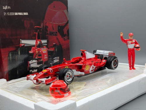 Modellautos 1:18 Hot Wheels Ferrari 248 F1 Sao Paulo 2006 #5 M. Schumacher OVP