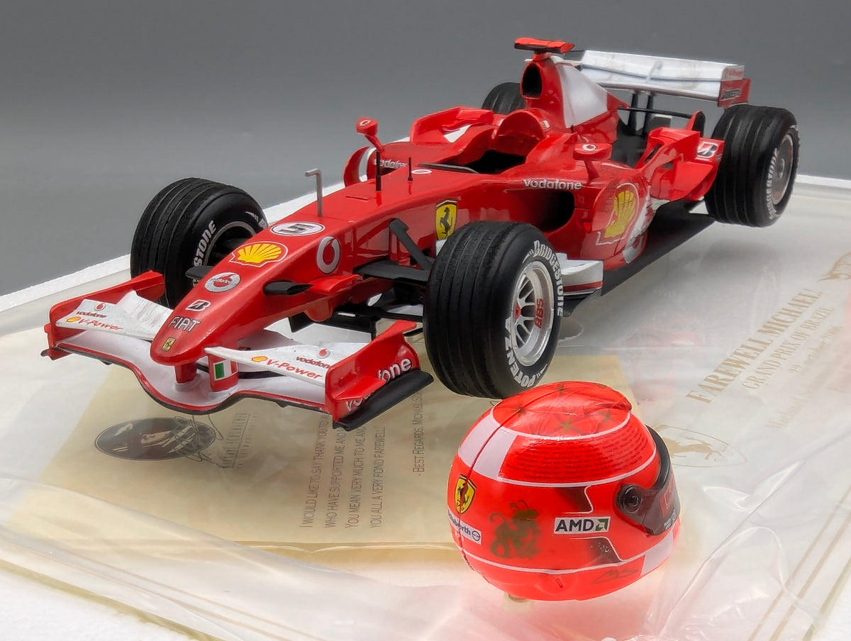 Modellautos 1:18 Hot Wheels Ferrari 248 F1 Sao Paulo 2006 #5 M. Schumacher OVP