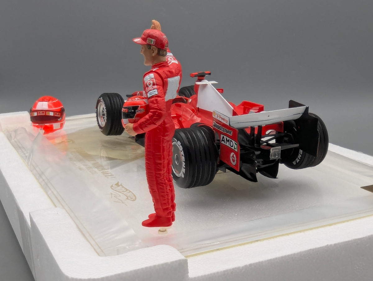 Modellautos 1:18 Hot Wheels Ferrari 248 F1 Sao Paulo 2006 #5 M. Schumacher OVP