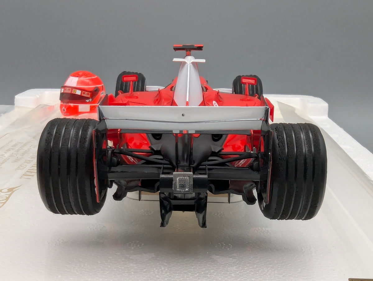 Modellautos 1:18 Hot Wheels Ferrari 248 F1 Sao Paulo 2006 #5 M. Schumacher OVP