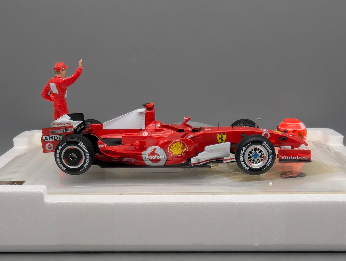 Modellautos 1:18 Hot Wheels Ferrari 248 F1 Sao Paulo 2006 #5 M. Schumacher OVP
