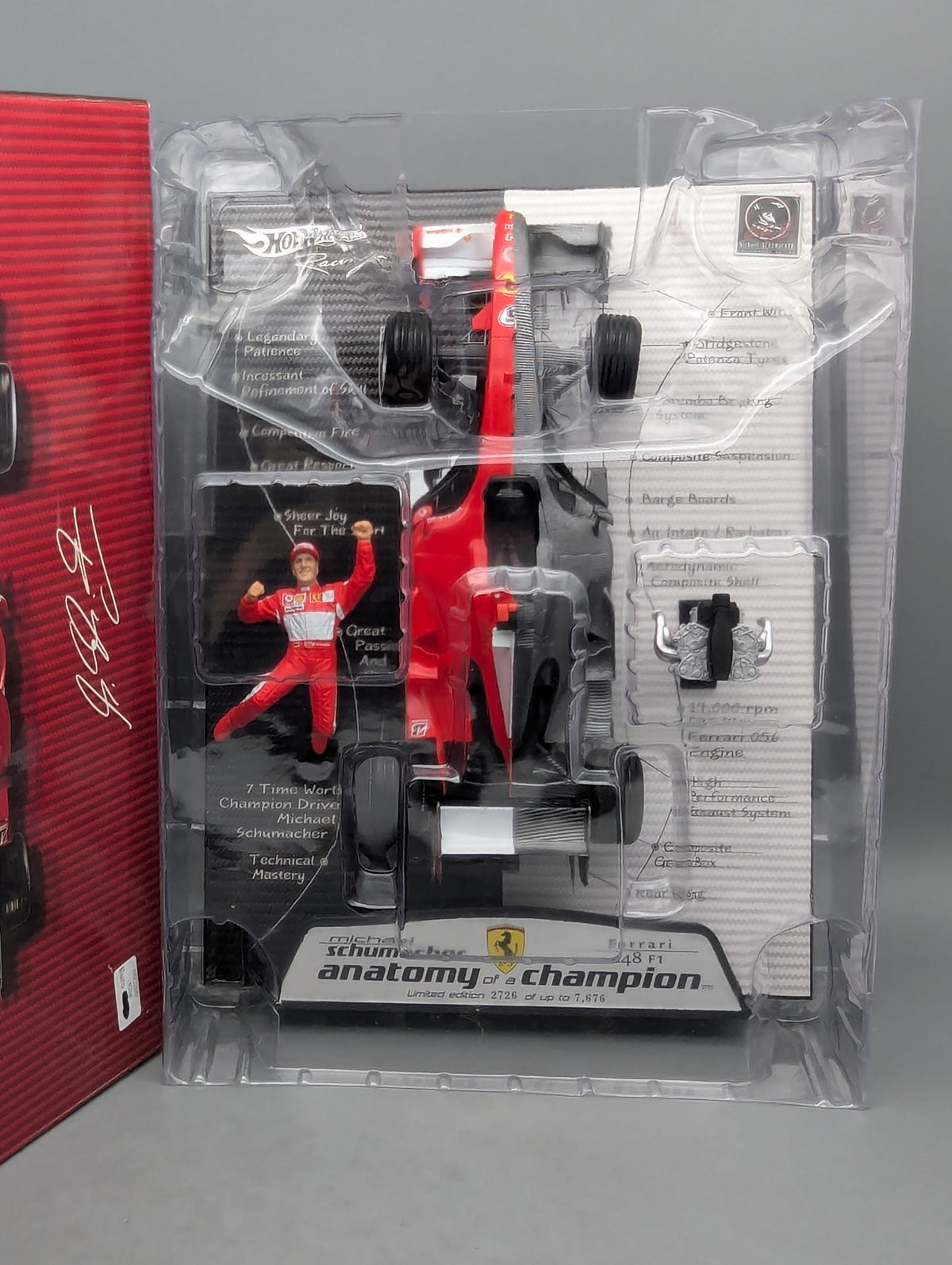 Modellautos 1:18 Hot Wheels Ferrari 248 F1 Anatomy Champion #5 M. Schumacher OVP