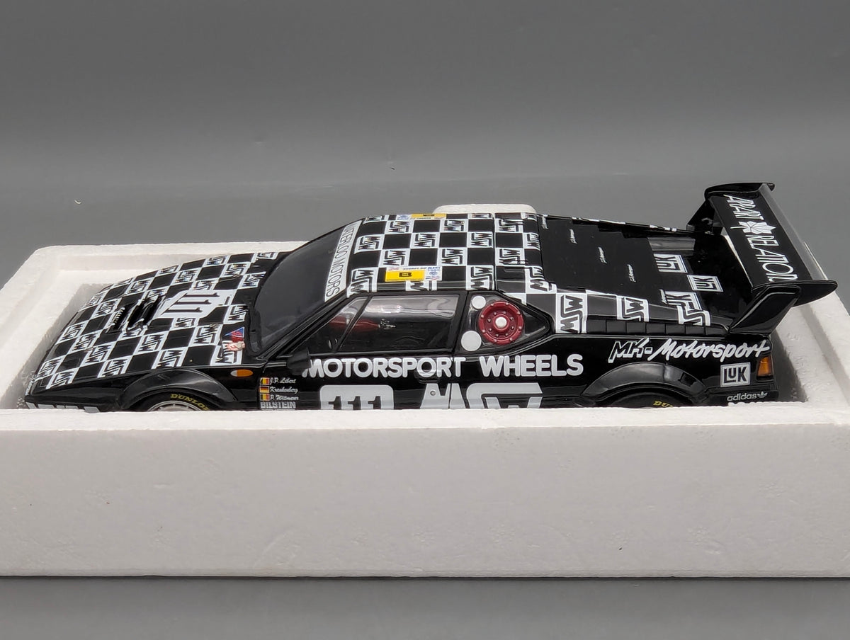 Modellautos 1:18 Minichamps BMW M1 MK Motorsport 24h Le Mans 1986 #111 mit OVP