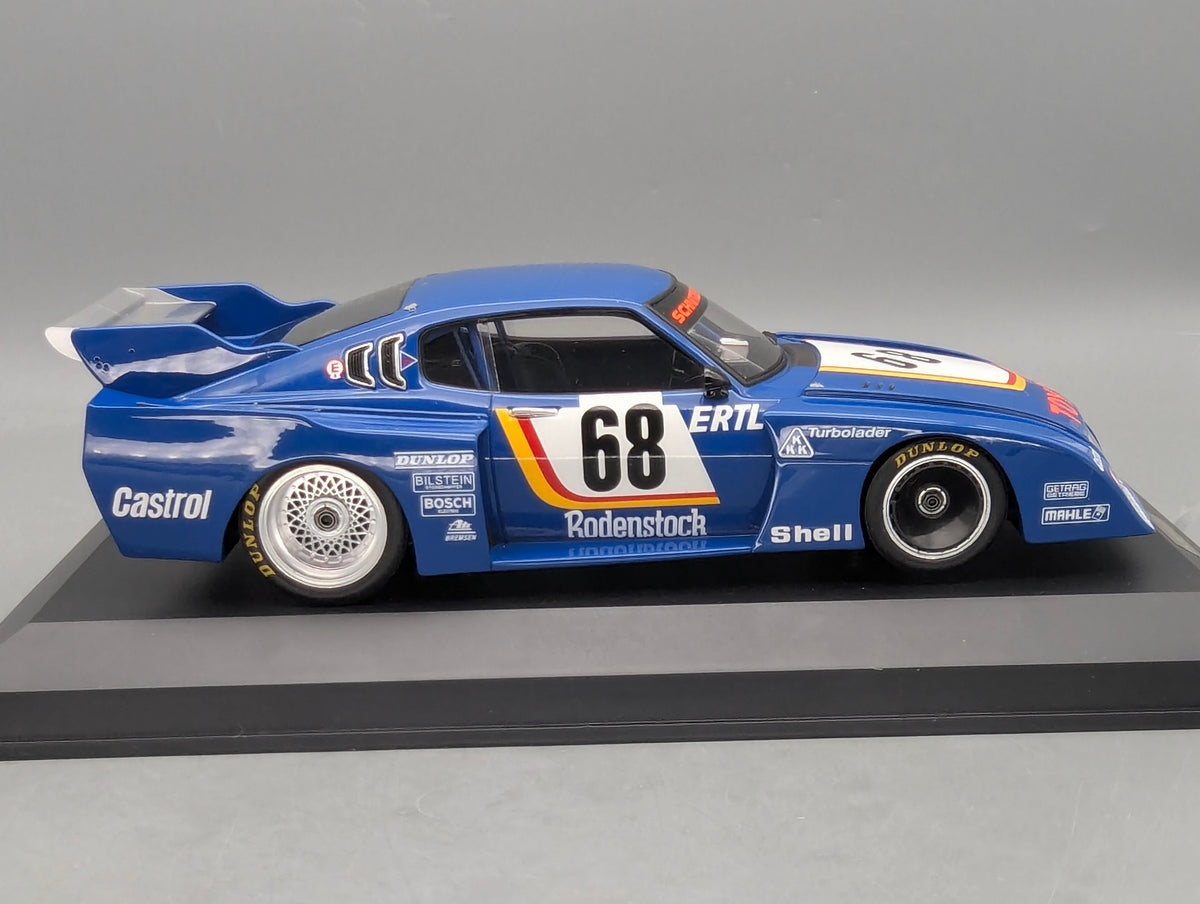 Modellautos 1:18 Spark Toyota Celica LB Turbo WINNER Zolder 1977 #68 mit Vitrine