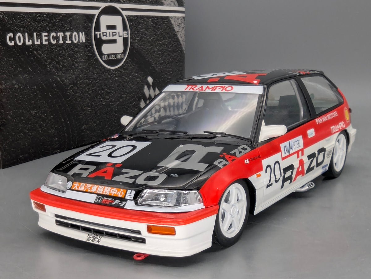 Modellautos 1:18 Triple9 Honda Civic EF3 Team Cabin Macau GP 1988 #13 mit OVP