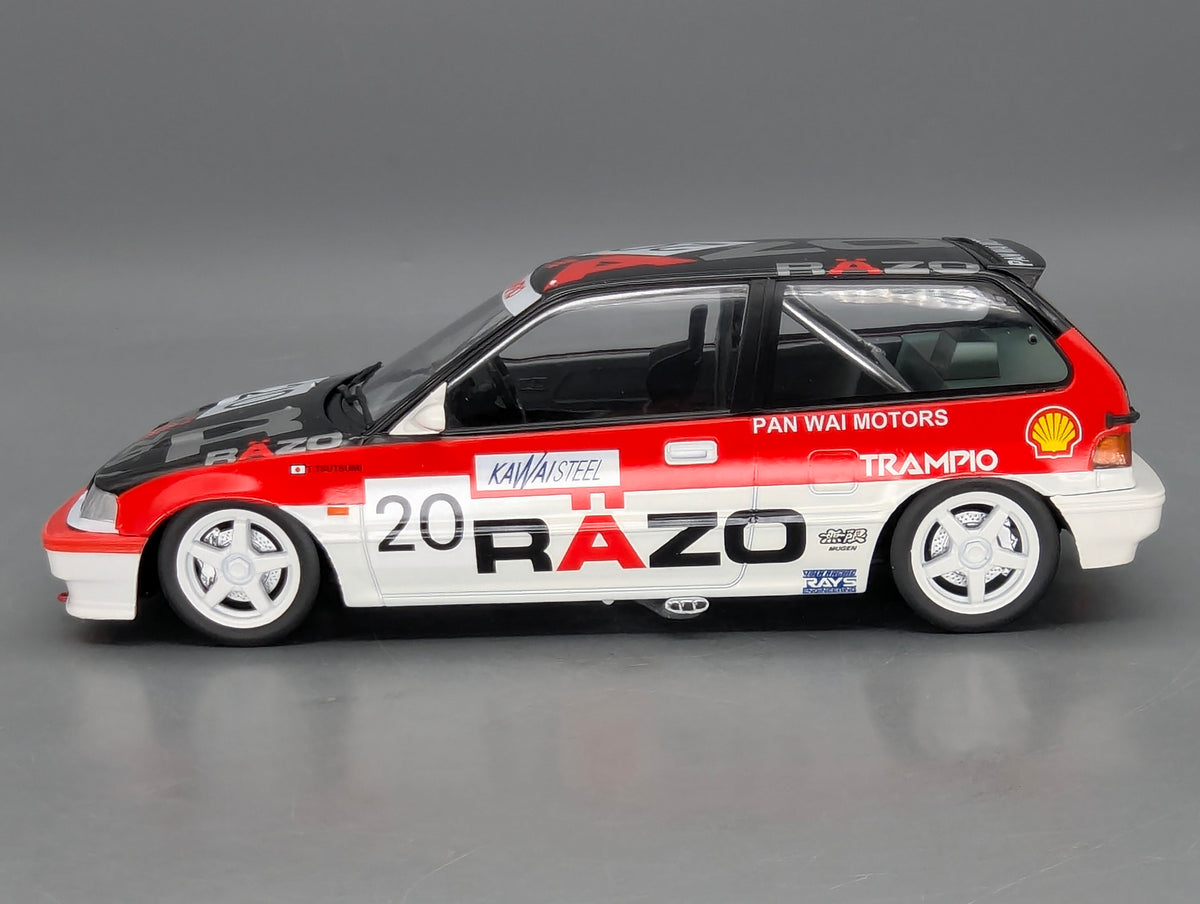 Modellautos 1:18 Triple9 Honda Civic EF3 Team Cabin Macau GP 1988 #13 mit OVP