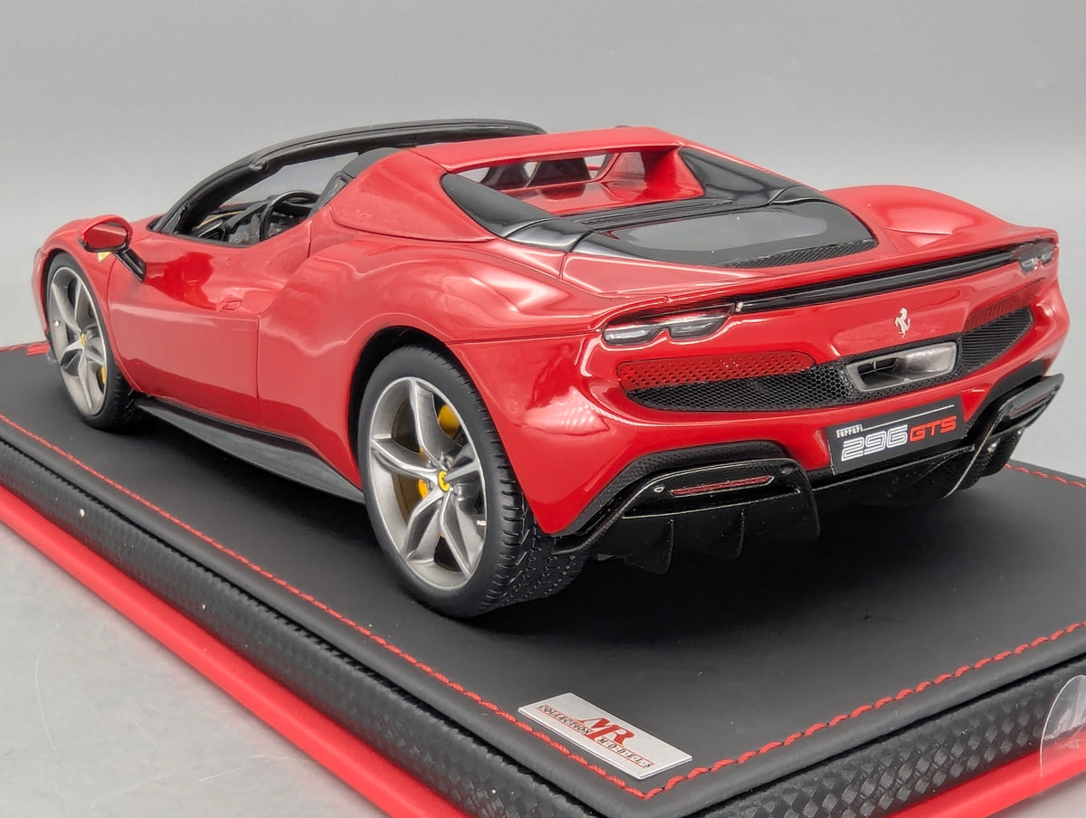 Modellautos 1:18 MR Collection FE037C Ferrari 296 GTS Ltd 10/149 Rosso Corso OVP