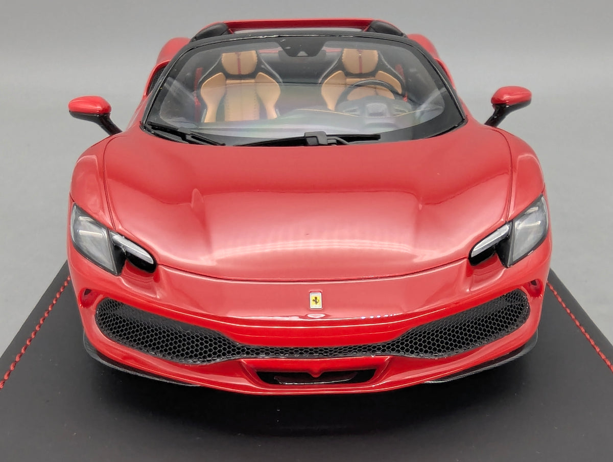 Modellautos 1:18 MR Collection FE037C Ferrari 296 GTS Ltd 10/149 Rosso Corso OVP