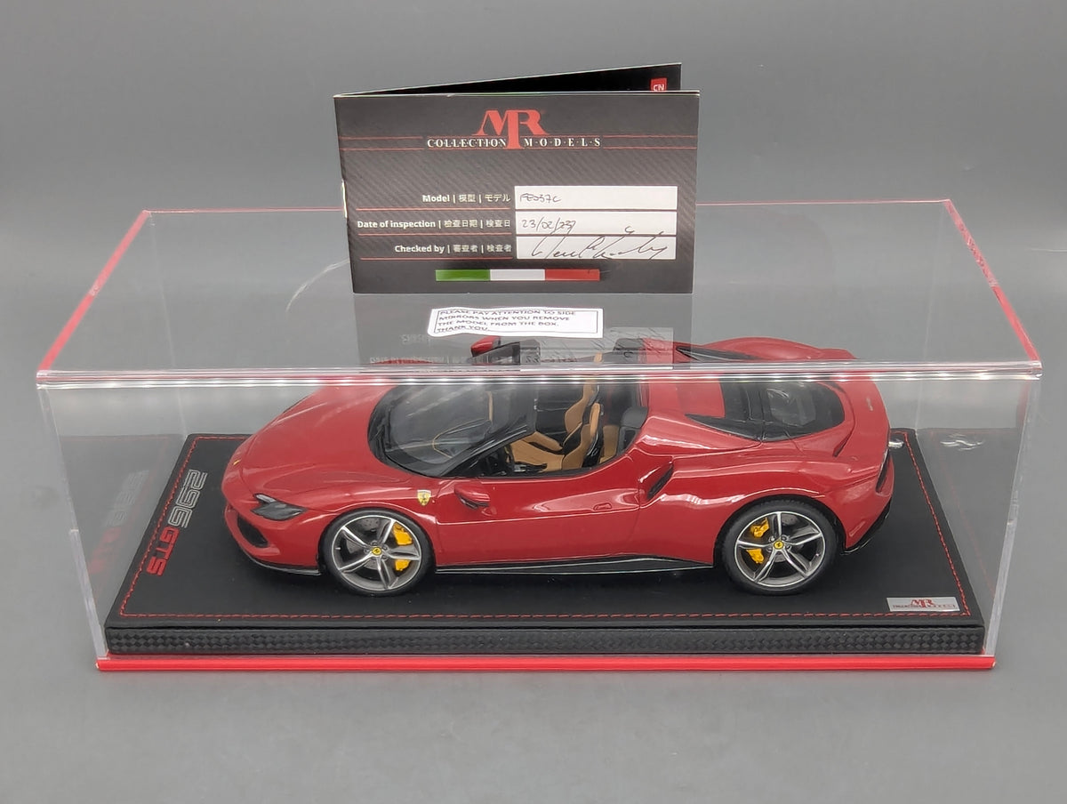 Modellautos 1:18 MR Collection FE037C Ferrari 296 GTS Ltd 10/149 Rosso Corso OVP