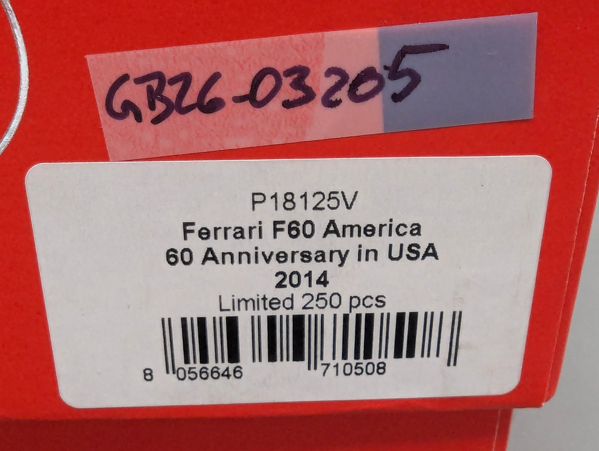 Modellautos 1:18 BBR Ferrari F60 America 60 Anniversary USA 2014 Ltd 041/250 OVP