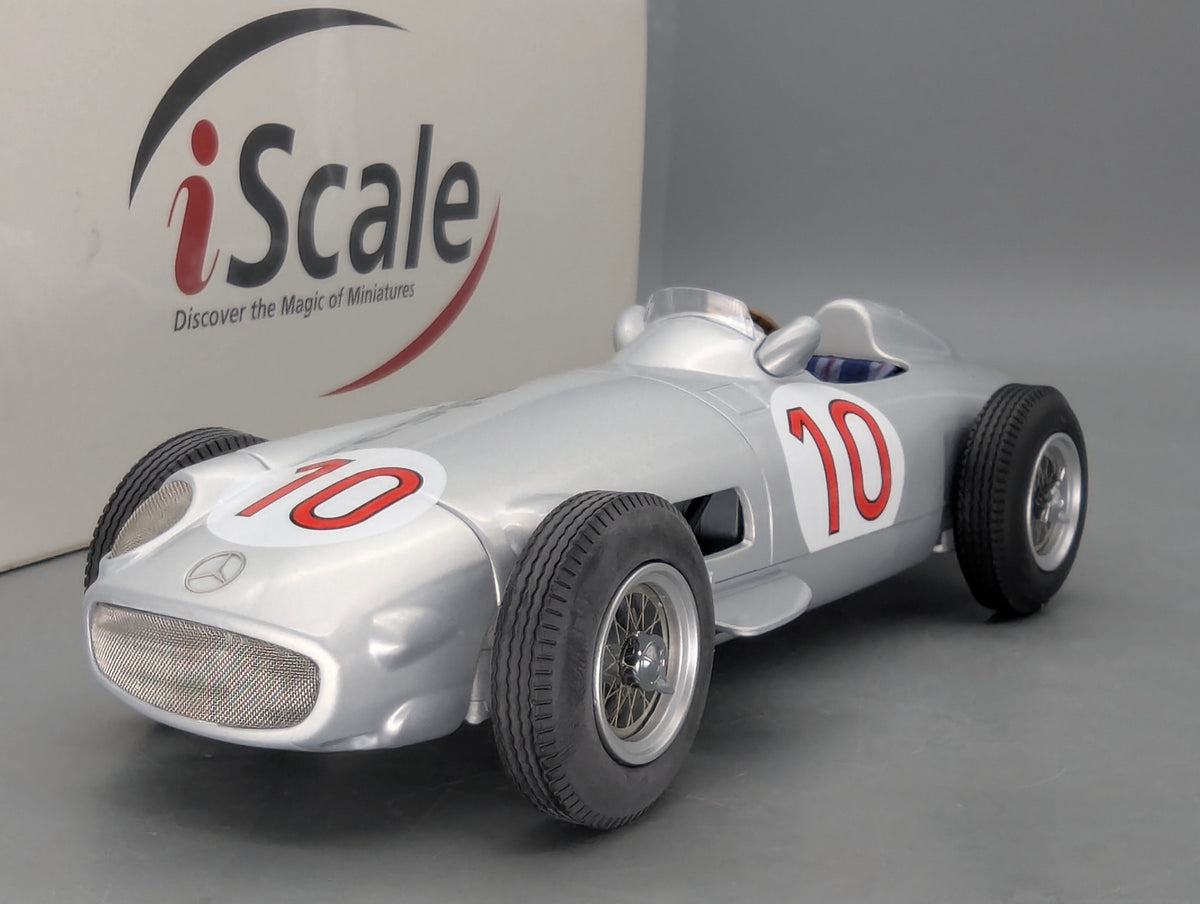 Modellautos 1:18 iScale Mercedes Benz W196 F1 WINNER Belgien 1955 #10 Fangio OVP