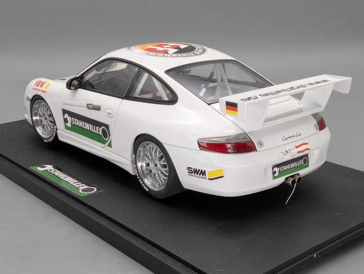 Modellautos 1:18 Umbau Decals Basis AUTOart Porsche 911 Carrera Cup White OVP