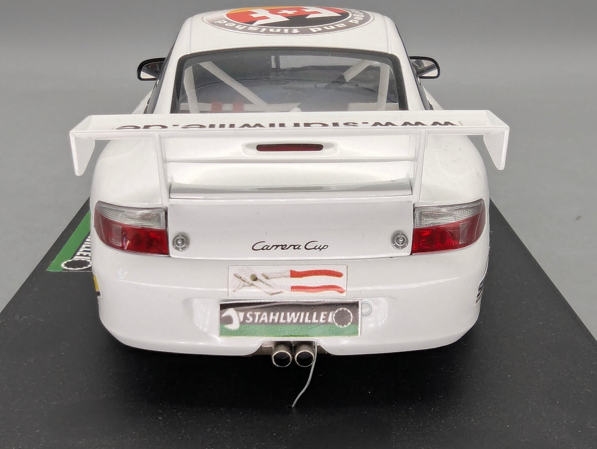 Modellautos 1:18 Umbau Decals Basis AUTOart Porsche 911 Carrera Cup White OVP