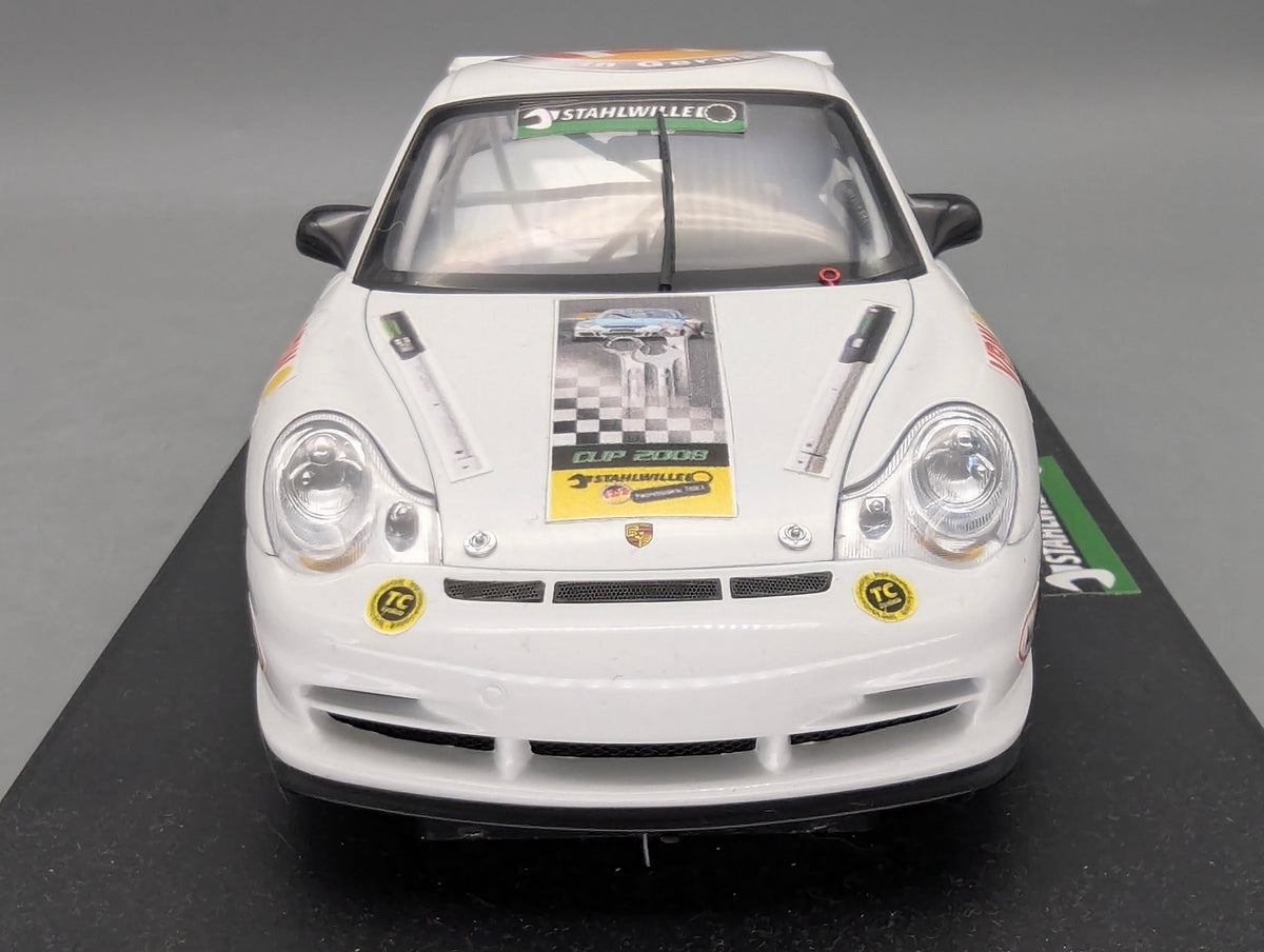 Modellautos 1:18 Umbau Decals Basis AUTOart Porsche 911 Carrera Cup White OVP