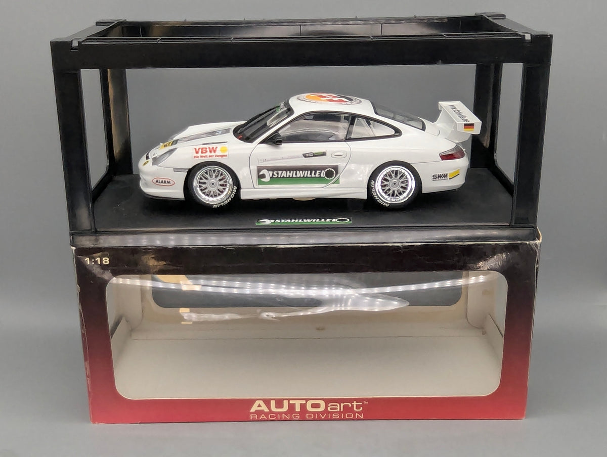 Modellautos 1:18 Umbau Decals Basis AUTOart Porsche 911 Carrera Cup White OVP