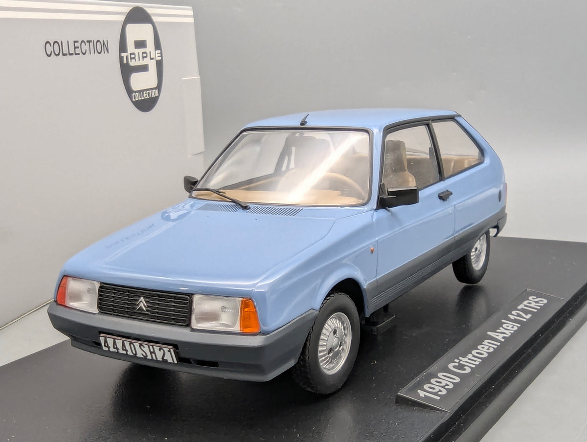 Modellautos 1:18 Triple9 Citroen Axel 12 TRS 1990 Light Blue mit OVP