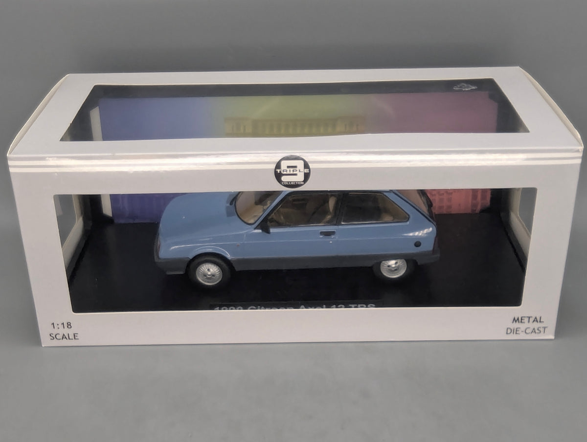 Modellautos 1:18 Triple9 Citroen Axel 12 TRS 1990 Light Blue mit OVP