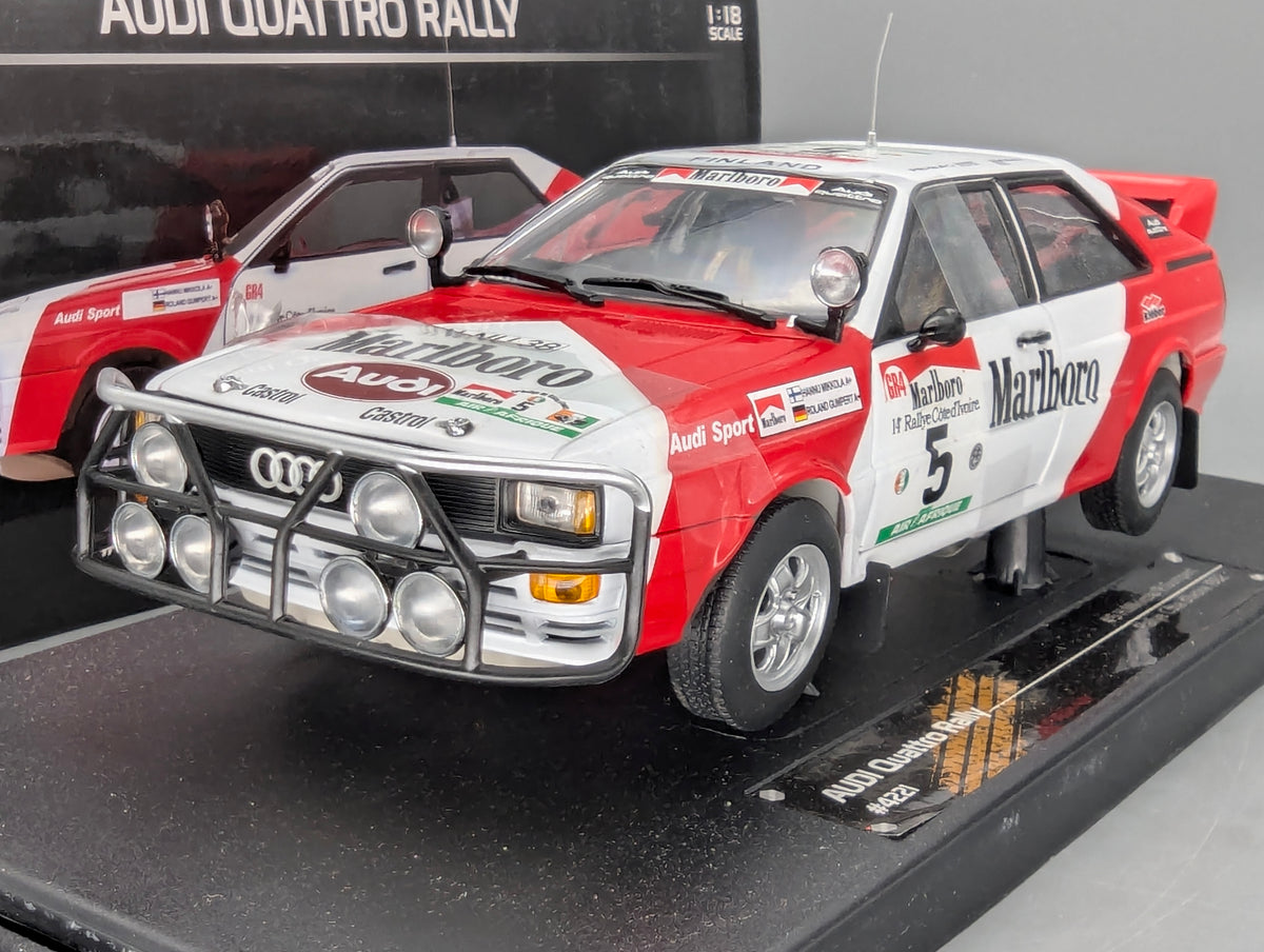 Modellautos 1:18 Sun Star 4221 Audi Quattro Rally Cote D'Ivoire 1982 #5 mit OVP