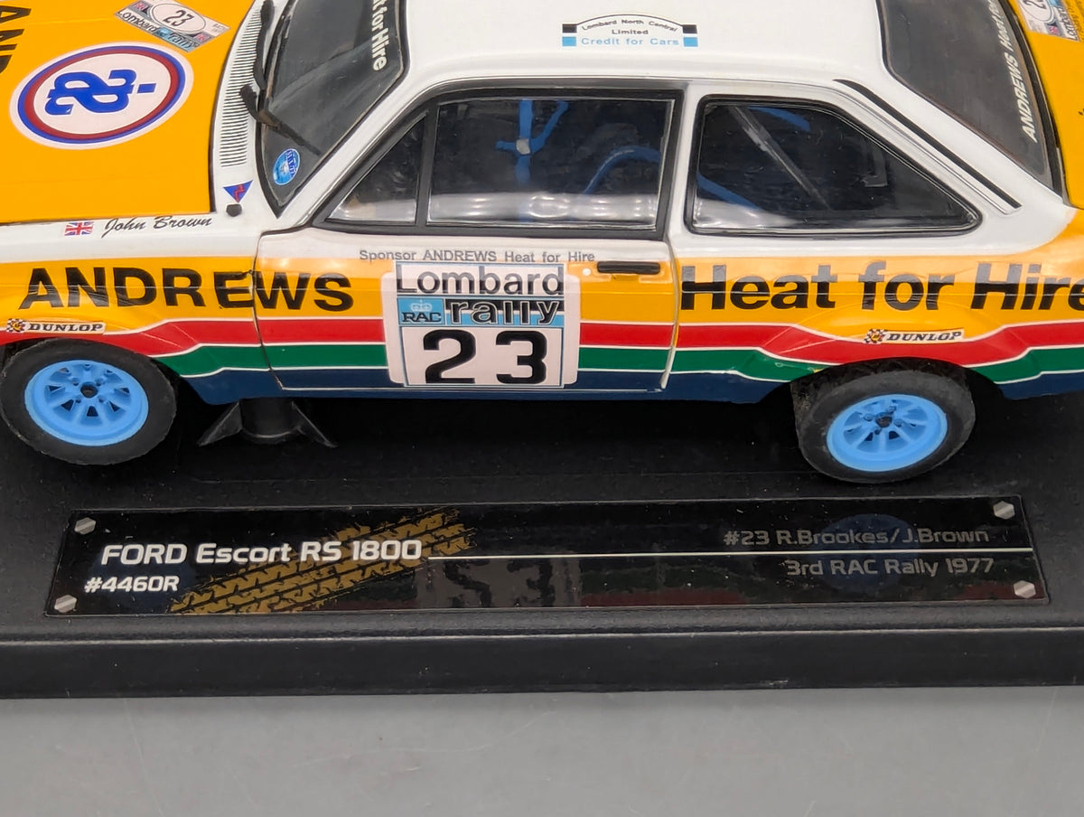 Modellautos 1:18 Sun Star 4460R Ford Escort RS 1800 Dritter RAC 1977 #23 mit OVP