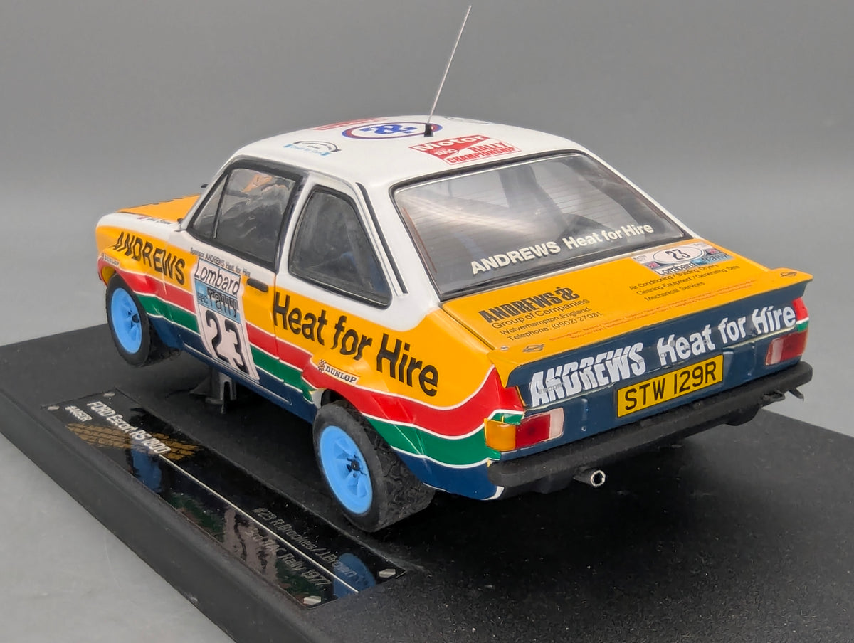 Modellautos 1:18 Sun Star 4460R Ford Escort RS 1800 Dritter RAC 1977 #23 mit OVP