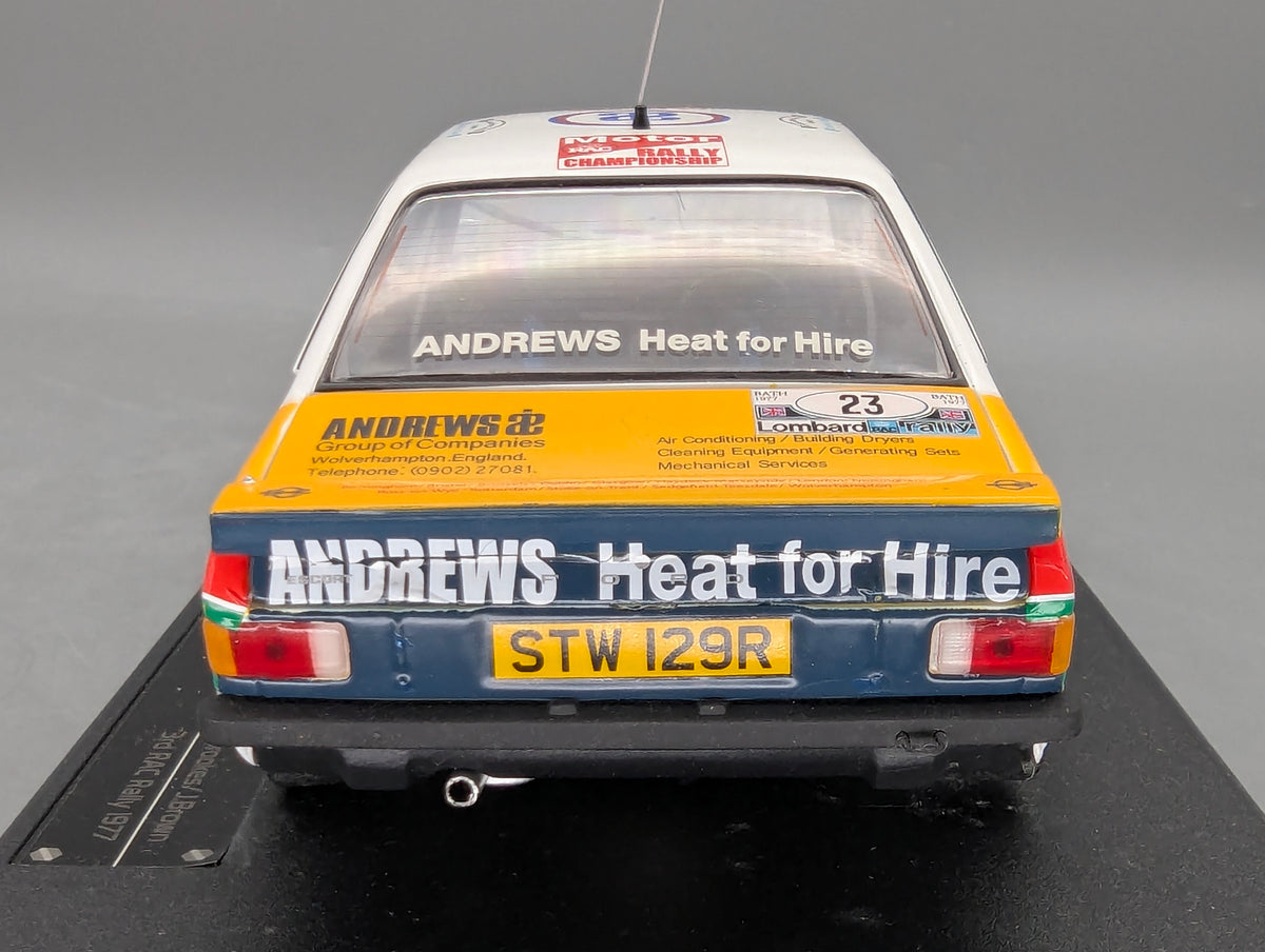 Modellautos 1:18 Sun Star 4460R Ford Escort RS 1800 Dritter RAC 1977 #23 mit OVP