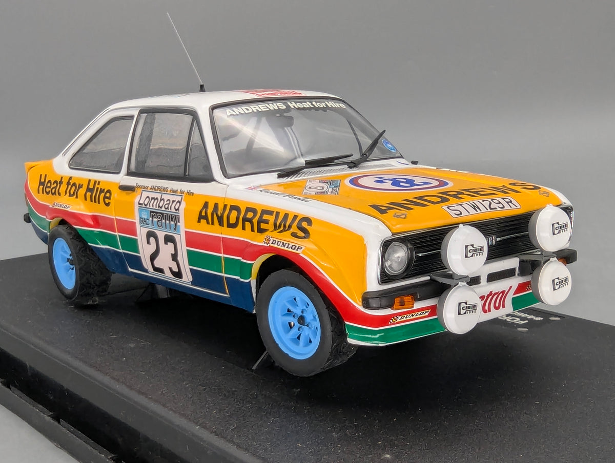 Modellautos 1:18 Sun Star 4460R Ford Escort RS 1800 Dritter RAC 1977 #23 mit OVP