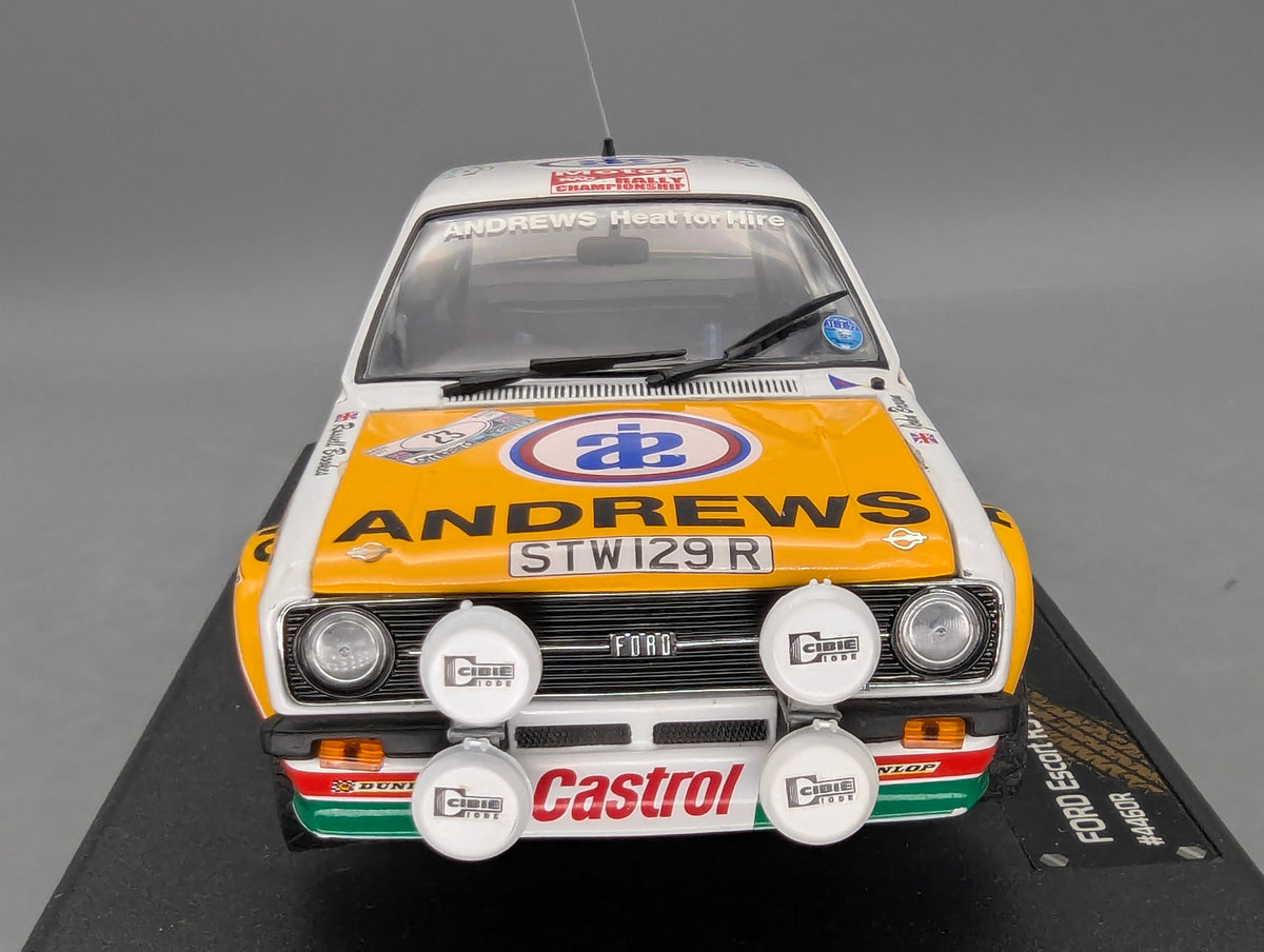 Modellautos 1:18 Sun Star 4460R Ford Escort RS 1800 Dritter RAC 1977 #23 mit OVP