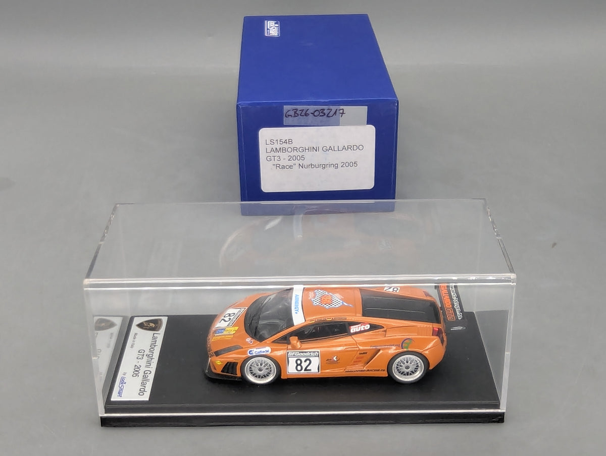 Modellautos 1:43 Looksmart 154B Lamborghini Gallardo GT3 Nbrg 2005 #82 mit OVP