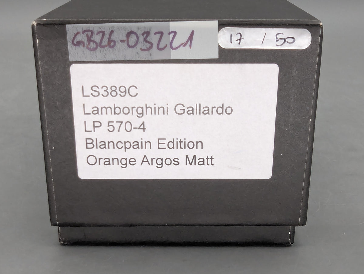 Modellautos 1:43 Looksmart LS389C Lamborghini Gallardo LP570-4 Blancpain Ed. OVP