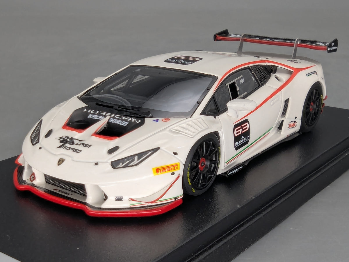 Modellautos 1:43 Looksmart Lamborghini Huracan LP620-2 ST Sepang 2014 #63 OVP
