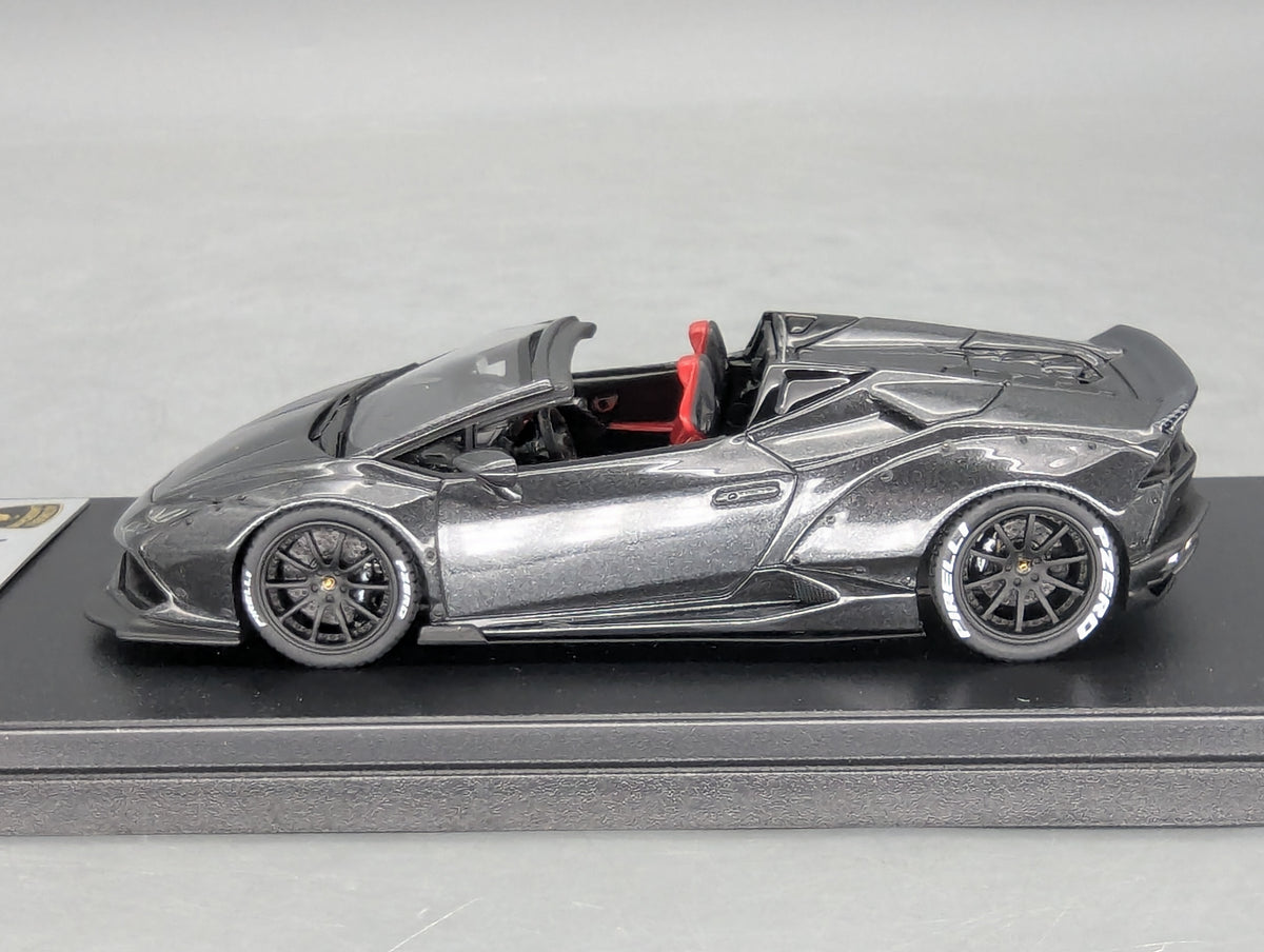 Modellautos 1:43 Looksmart LS470A Lamborghini Huracan Spyder Grigio Lynx mit OVP