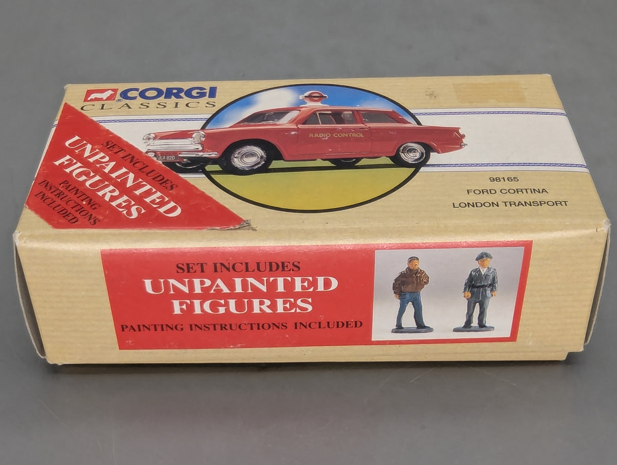 Modellautos 1:43 nicht 1:50 Corgi 98165 Ford Cortina mit 2 Figuren und mit OVP