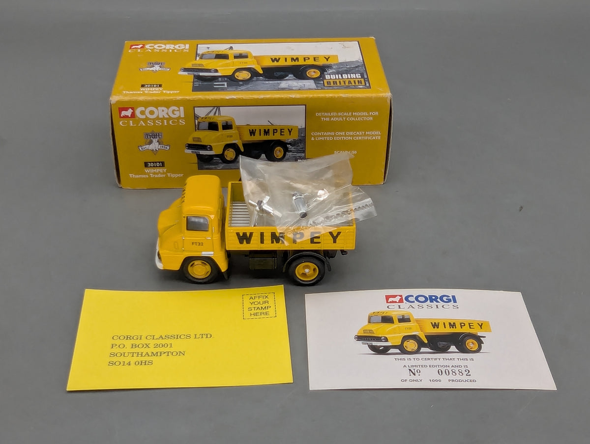 LKW Modell 1:50 Corgi Classics 30101 Wimpey Thames Trader Tipper Gelb mit OVP