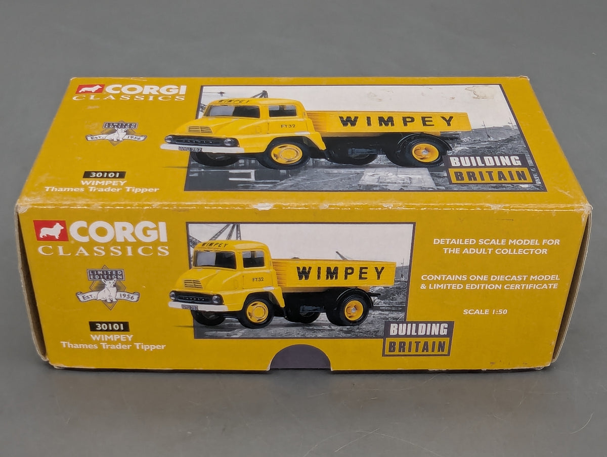 LKW Modell 1:50 Corgi Classics 30101 Wimpey Thames Trader Tipper Gelb mit OVP