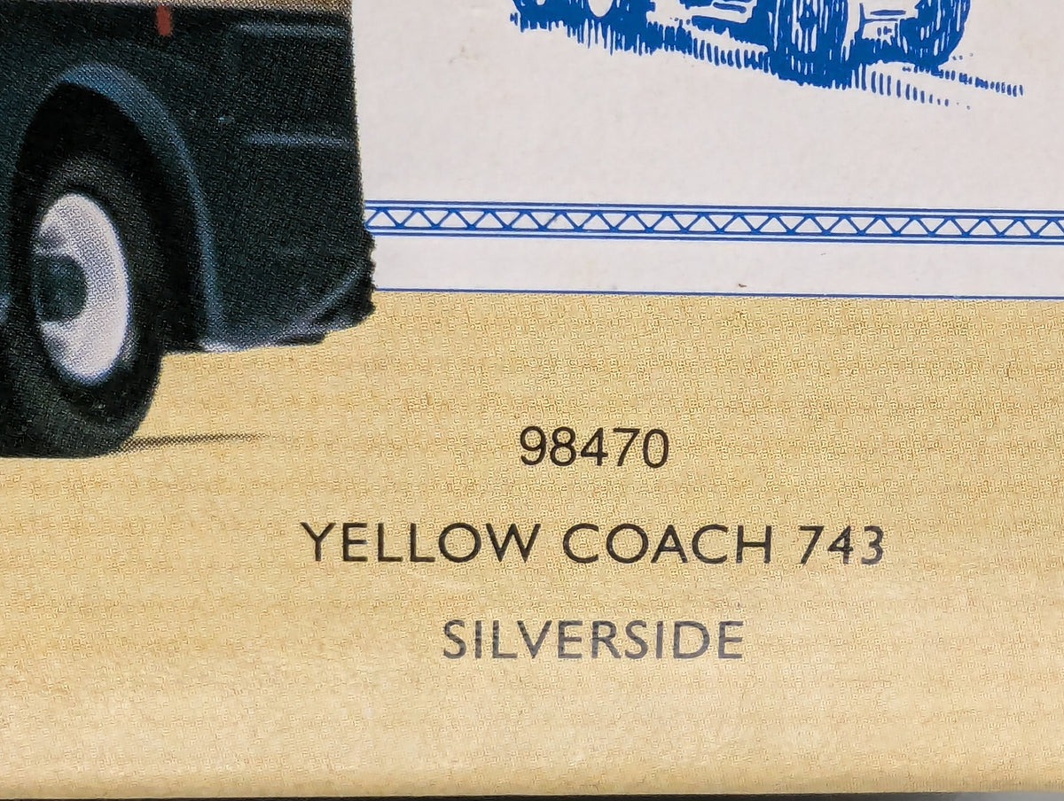 Bus Modell 1:50 Corgi Classics 98470 Yellow Coach 743 Silverside Greyhound OVP