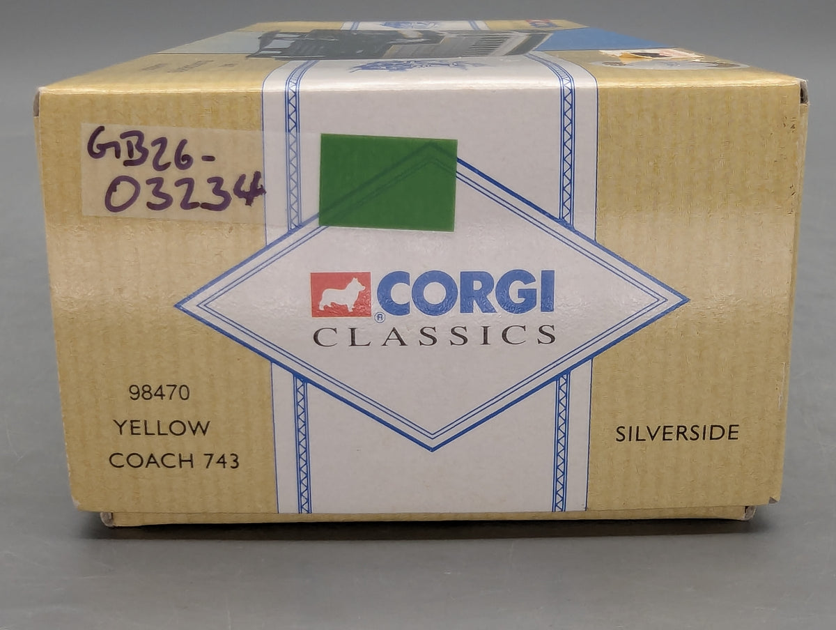 Bus Modell 1:50 Corgi Classics 98470 Yellow Coach 743 Silverside Greyhound OVP