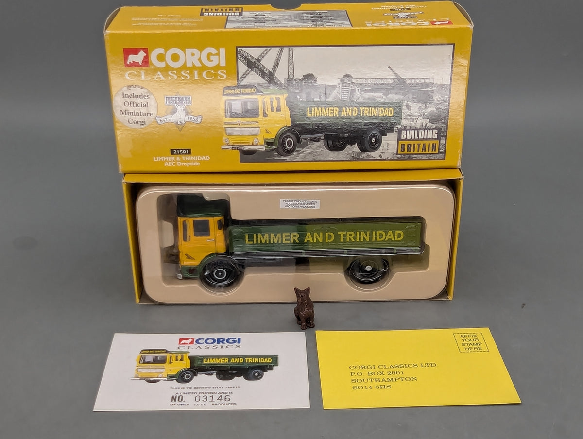 LKW Modell 1:50 Corgi Classics 21501 AEC Dropside Limmer & Trinidad mit OVP