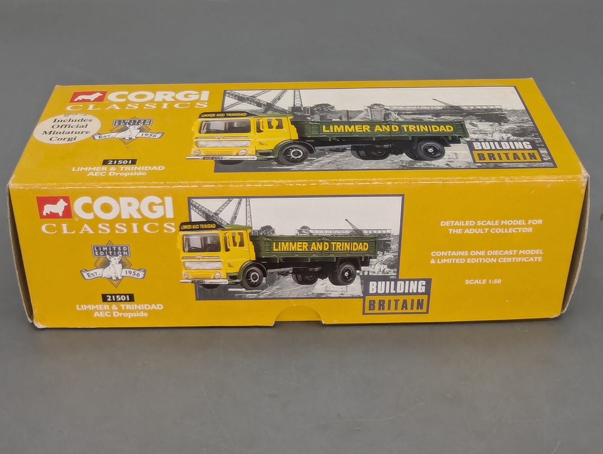LKW Modell 1:50 Corgi Classics 21501 AEC Dropside Limmer & Trinidad mit OVP