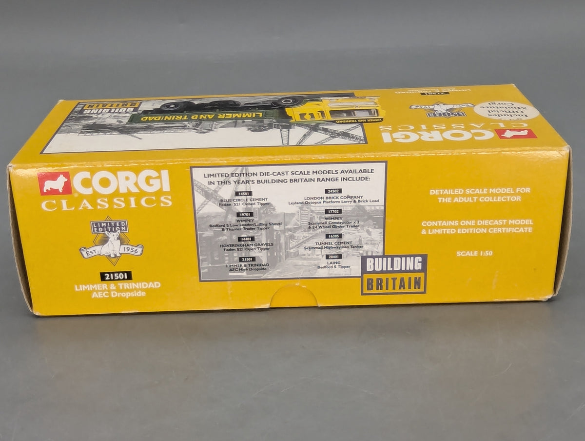 LKW Modell 1:50 Corgi Classics 21501 AEC Dropside Limmer & Trinidad mit OVP