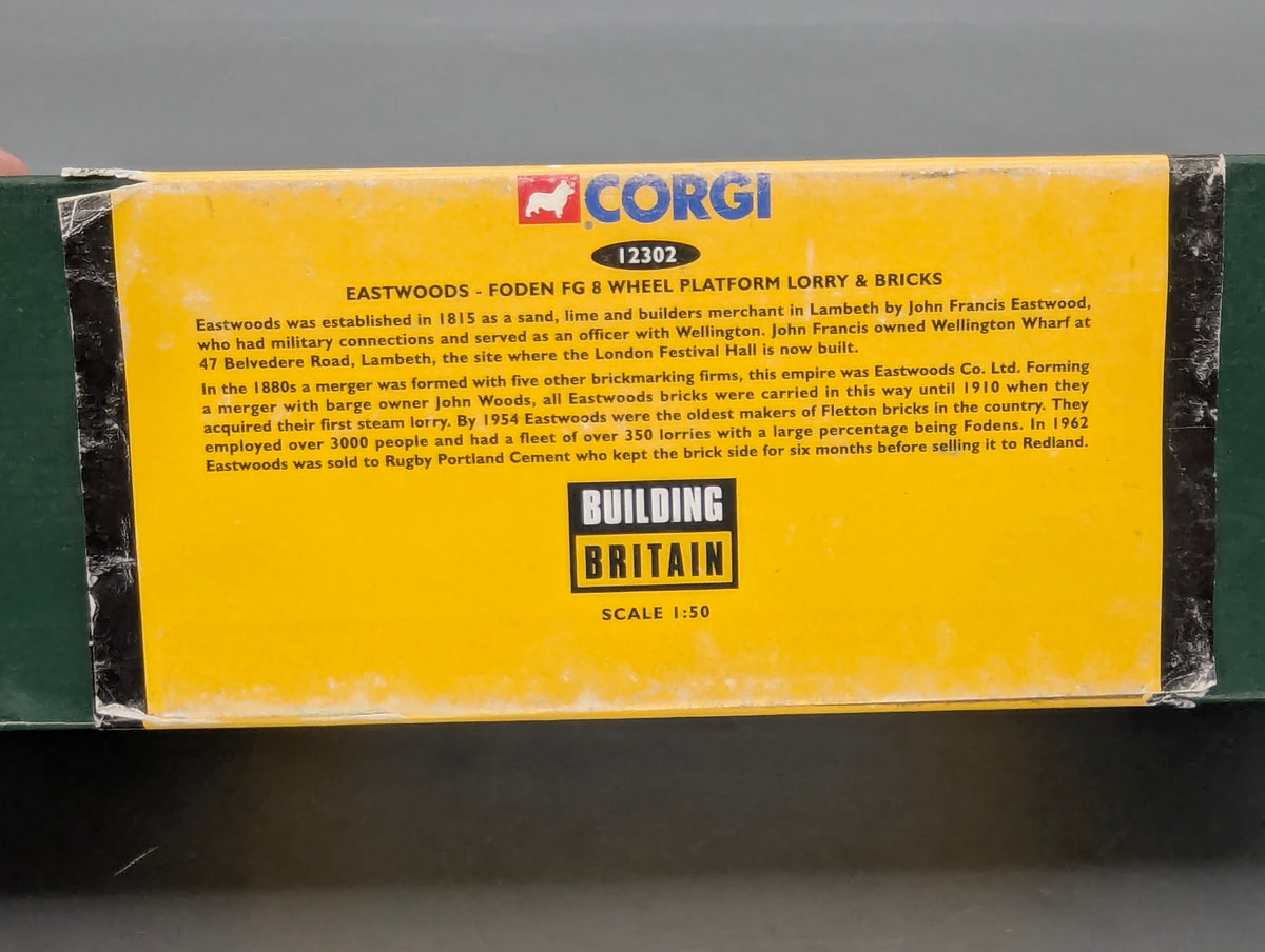 LKW Modell 1:50 Corgi Classics 12302 Foden FG 8 Wheel Platform Lorry & BricksOVP