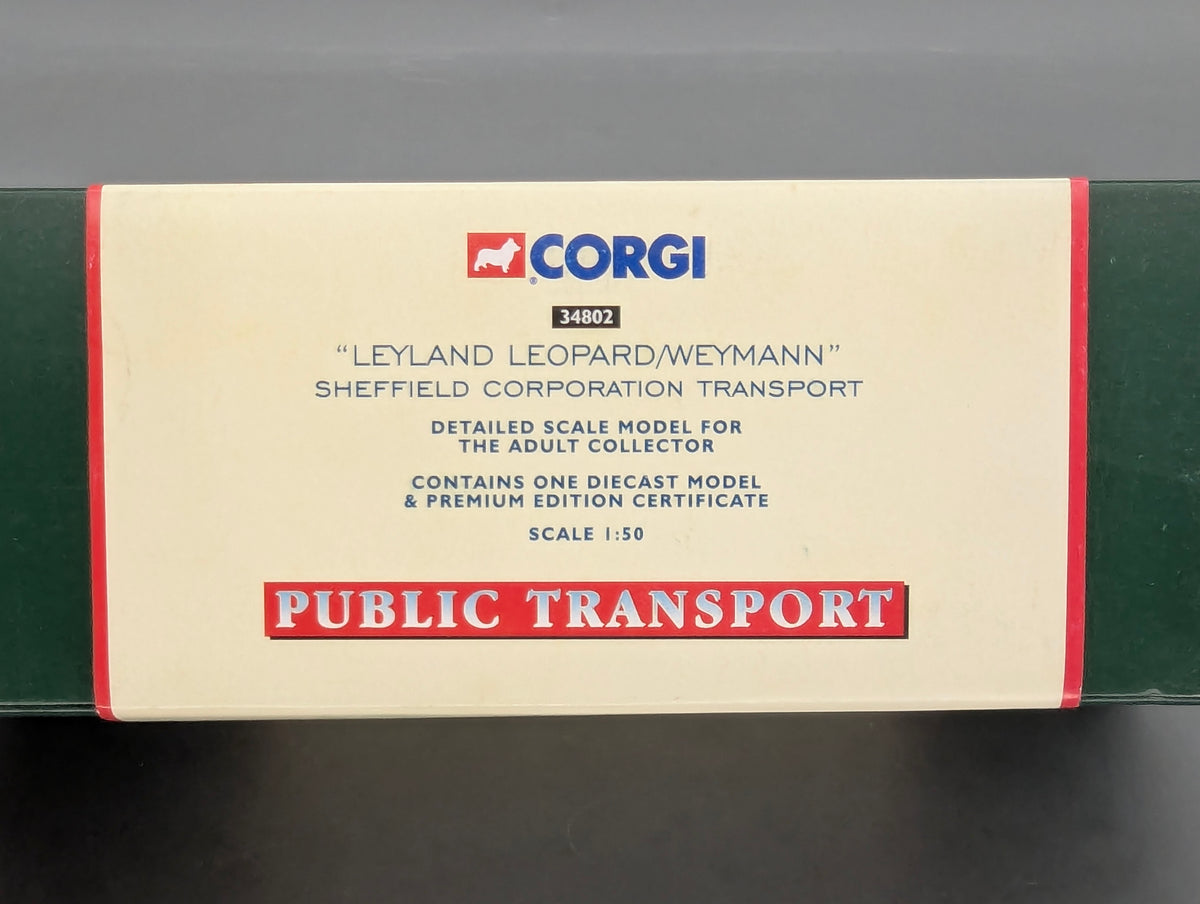Bus Modell 1:50 Corgi Classics 34802 Leyland Leopard Weymann Sheffield mit OVP